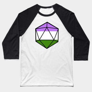 Genderqueer Pride d20 Baseball T-Shirt